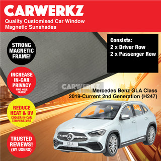 Customised Window Magnetic Sunshades for Mercedes Benz GLA Class 2019-Current 2nd Generation (H247) Germany SUV