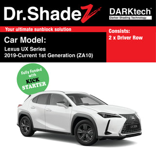 Dr Shadez DARKtech Lexus UX Series 2019-Current 1st Generation (ZA10)  Japan SUV Customised Window Magnetic Sunshades