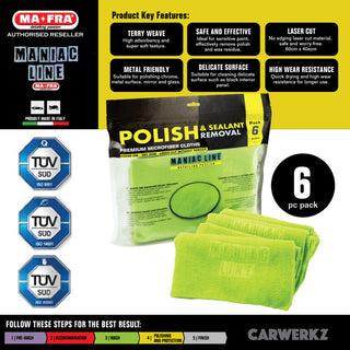 Maniac Line Polish and Sealant Remover Premium Microfibre Cloth