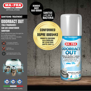 Mafra Odorbact Out 150ml (Talc Scents) (Air conditioner cleaning purifier) (EU Legislated against Covid-19)