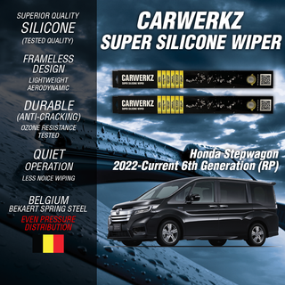 Carwerkz Silicone Wipers for Honda Stepwagon 2022-Current 6th Generation (RP)