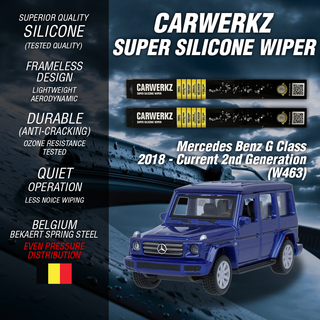 Carwerkz Silicone Wipers for Mercedes Benz G class 2018-Current 2nd Generation (W463)