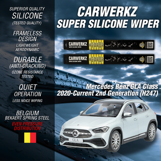 Carwerkz Silicone Wipers for Mercedes Benz GLA class 2020-Current 2nd Generation (H247)