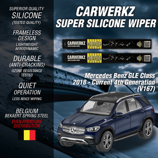 Carwerkz Silicone Wipers for Mercedes Benz GLE class 2018-Current 4th Generation (V167)