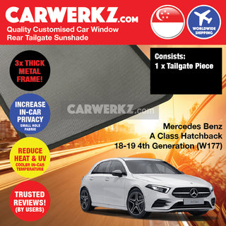 Customised Window Magnetic Sunshades for Mercedes Benz A Class 2018-2020 4th Generation (W177) Germany Hatchback