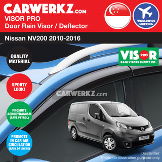 VISOR PRO Nissan NV200 2010-2016 Door Rain Visors - CarWerkz.com