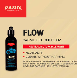 Razux Flow 240ml (Motorcycle neutral wash shampoo)