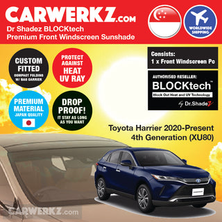Dr Shadez BLOCKtech Premium Front Windscreen Foldable Sunshade for Toyota Harrier 2020-Current 4th Generation (XU80)