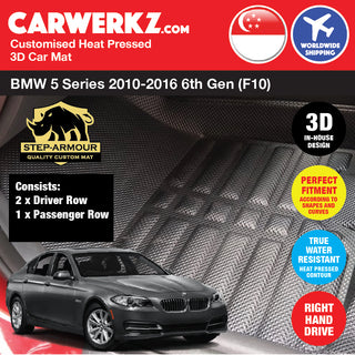 STEP ARMOUR BMW 5 series 2010-2016 6th Generation (F10) Car Customised 3D Car Mat