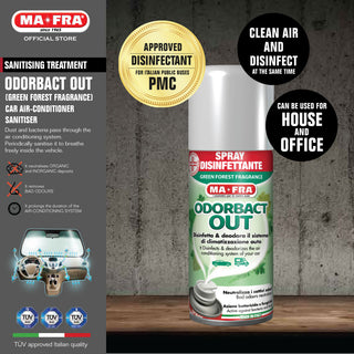 Mafra Odorbact Out 150ml (Green Forest Scents) (Air conditioner cleaning purifier) (Italian PMC approved disinfectant)