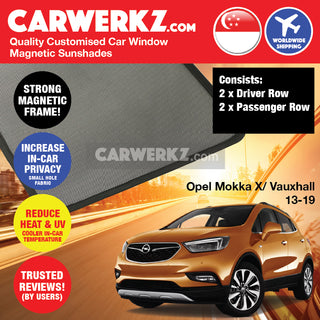 Opel Mokka A Vauxhall Buick Encore 2013-2020 1st Generation (J13) Germany SUV Customised Window Magnetic Sunshades